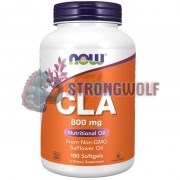 CLA (800 мг x 180 капс), NOW Foods