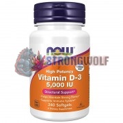Vitamin D3 (240 шт по 125 мкг: 5000 ме), NOW Foods