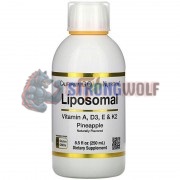 Liposomal A, D3, E & K2 (250 мл: 50 порций), California Gold Nutrition