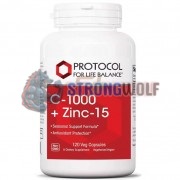 C-1000 + Zinc-15 (120 шт), Protocol For Life Balance