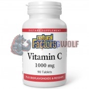 Vitamin C [Plus Bioflavonoids & Rosehips] (90 шт по 1000 мг), Natural Factors