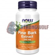 Pine Bark Extract [90% OPC] (90 шт по 240 мг), NOW Foods