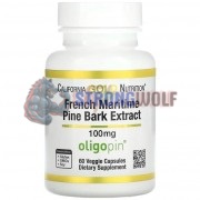French Maritime Pine Bark Extract [Oligopin®] (60 шт по 100 мг), California Gold Nutrition