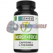 Energy + Focus [Caffeine with L-Theanine] (60 шт), ZHOU